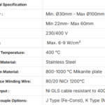 Geïsoleerde nozzle heater CH-500 SAFI