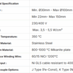 Mica geïsoleerde nozzle heater MH-301S SAFI