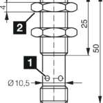 Inductieve sensoren Type DCCK 12 M 04B PSK-IBSL