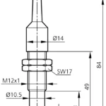 Ultrasonoor sensor US 12 M 150 FB G3-B4 Di-Soric