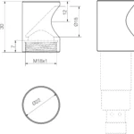 Sound deflector by 90° type US-UW-18 (212933) Di-Soric