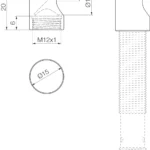 US-UW-12, Deflection sound by 90° For ultrasound sensors M12