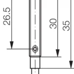 Foto-elektrische diffuse sensor OTD04-20PS-2R Di-Soric