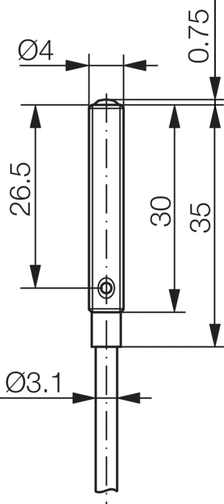 Diffuse reflectieve sensor OTD04-20PS-2R Di-Soric