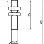 Inductieve sensor INS-M08-N02PS-T3 Di-Soric