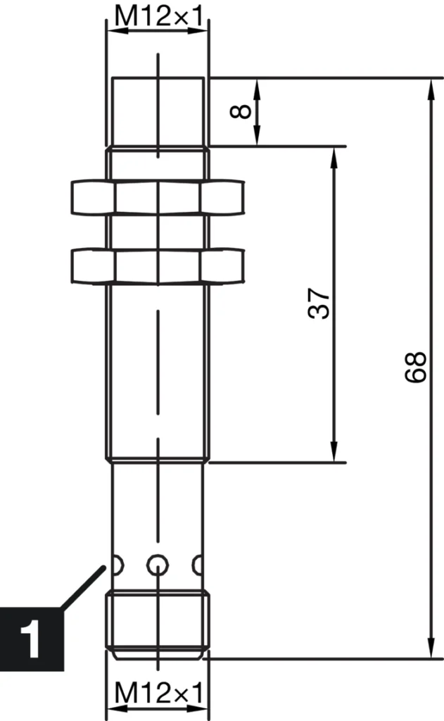 Inductieve sensor INS-M12-N04PS-B3 Di-soric