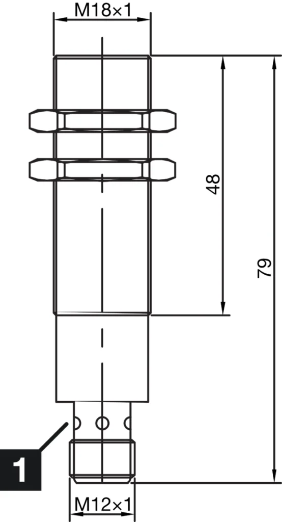 Inductieve sensor INS-M18-B08PS-B3 Di-Soric