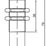 Inductieve sensor INS-M18-N08PS-B3 Di-Soric
