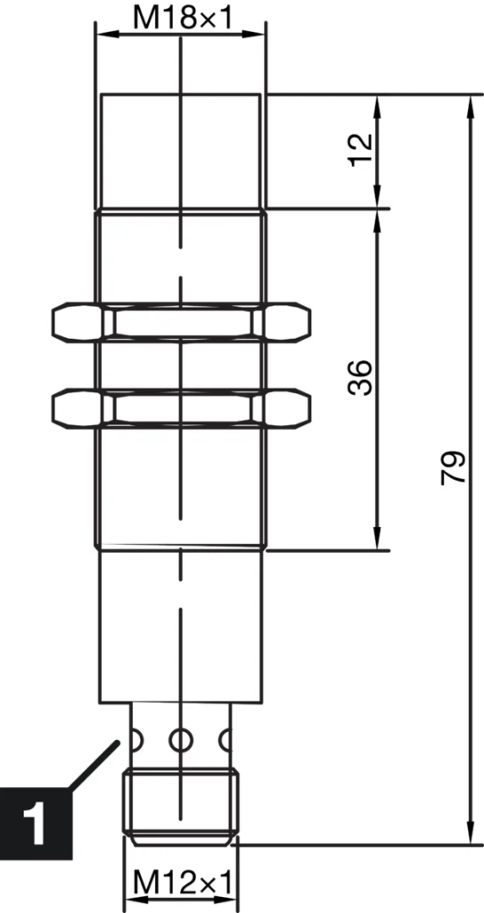 Inductieve sensor INS-M18-N08PS-B3 Di-Soric