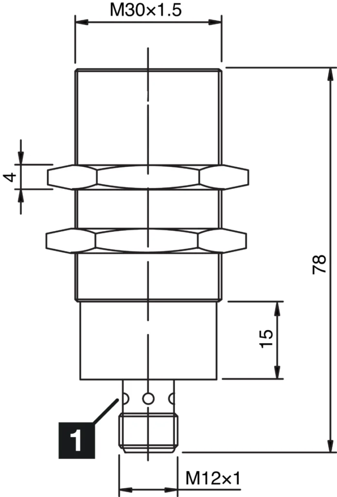 Inductieve sensor INS-M30-B15PS-B3 Di-Soric