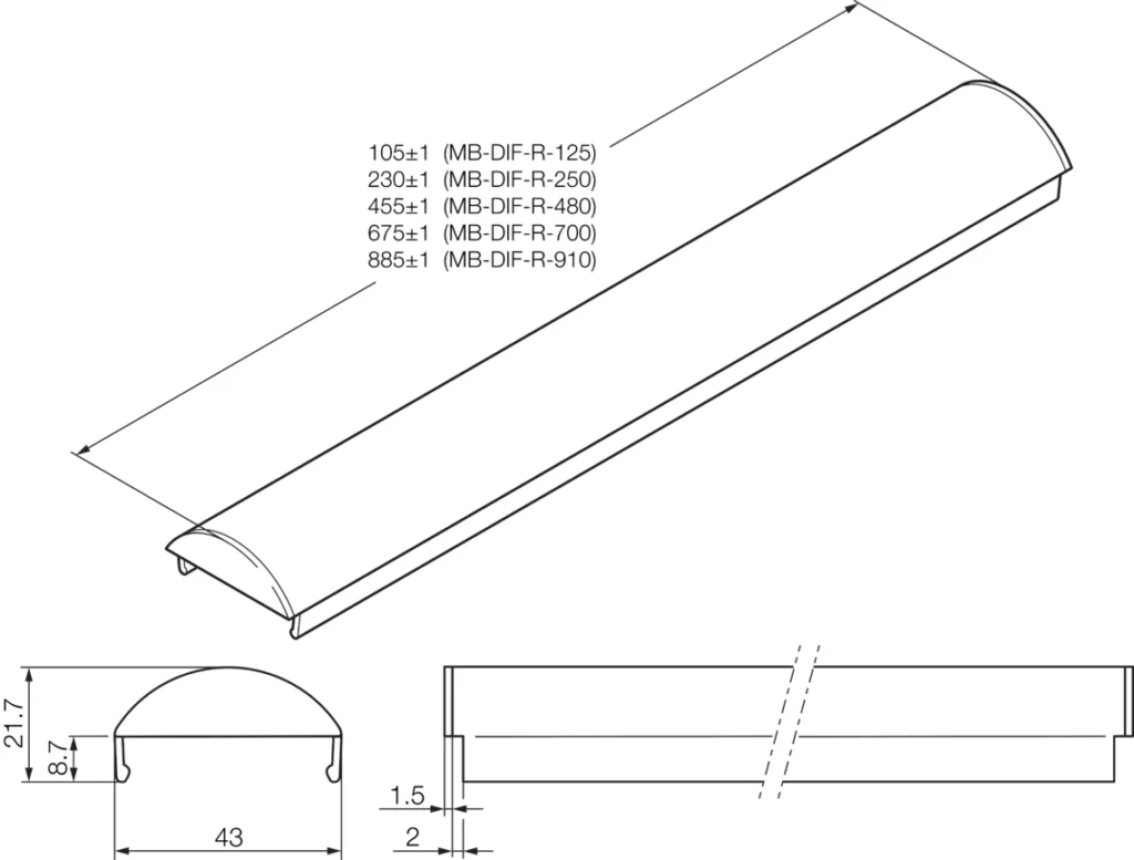 Diffuser filter MB-DIF-R-910 Di-Soric