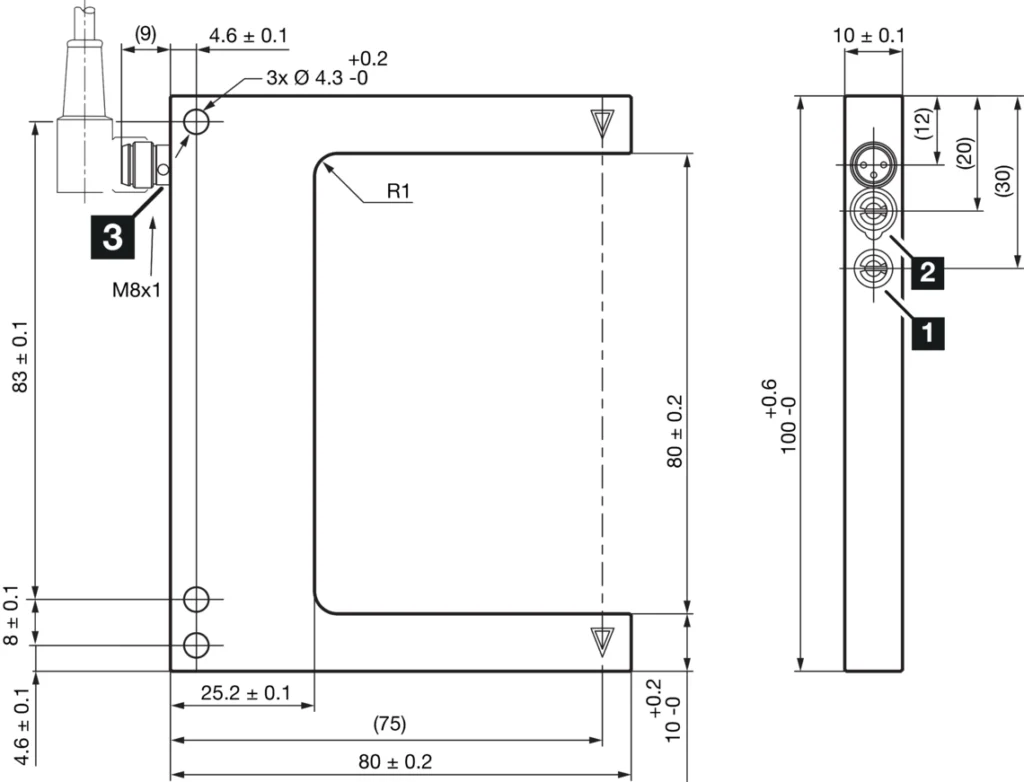 Vorksensor OGU 121 G3-T3 (IO-link) Di-Soric