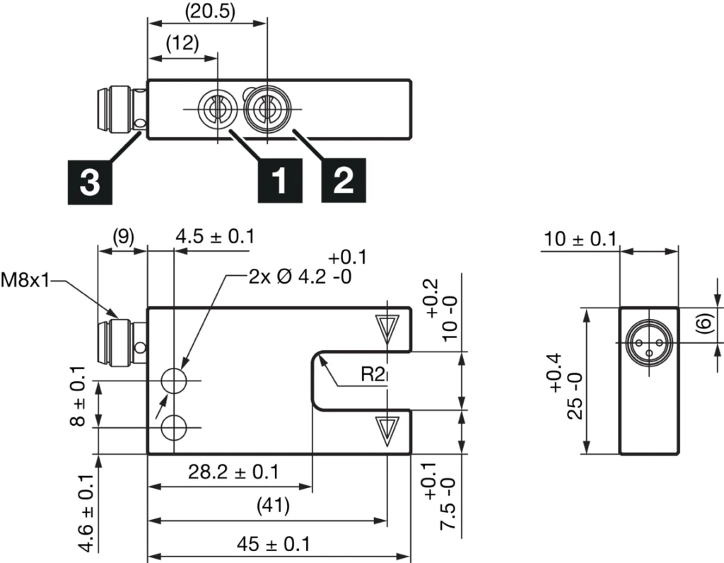 Fork Light barrier with LED OGU 010 G3-T3