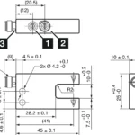 Fork Light barrier with LED OGU 010 G3-T3
