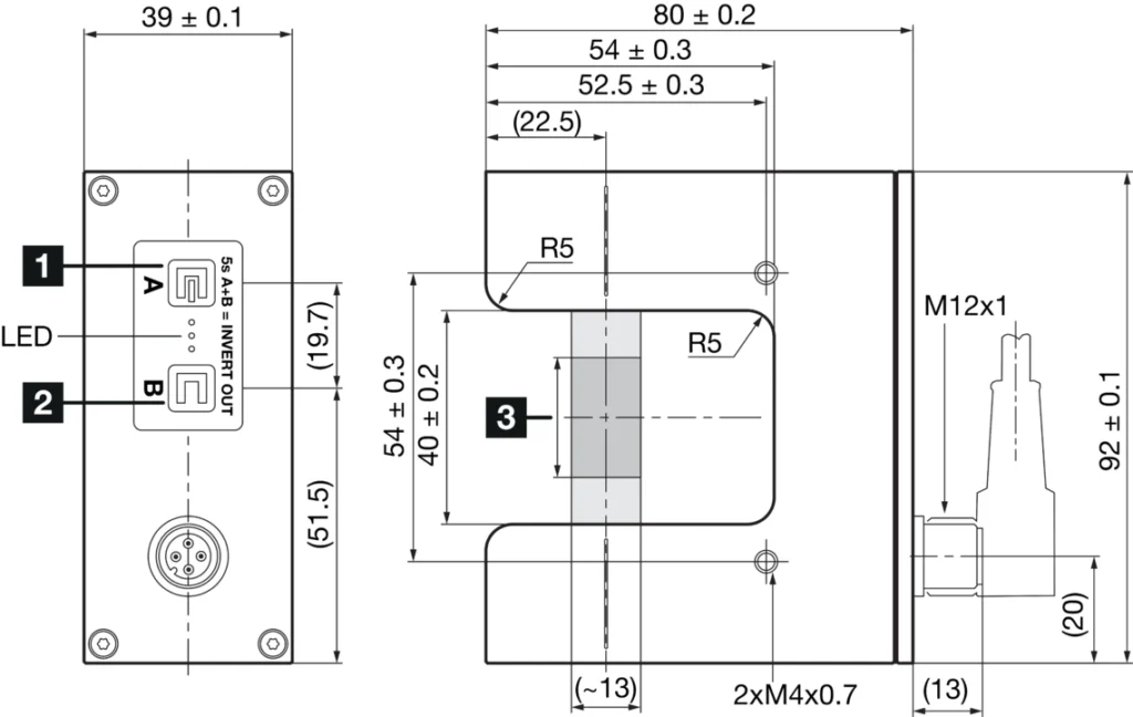 Ultrasonic Fork sensor USGT 40/13 IU-B4 Di-Soric