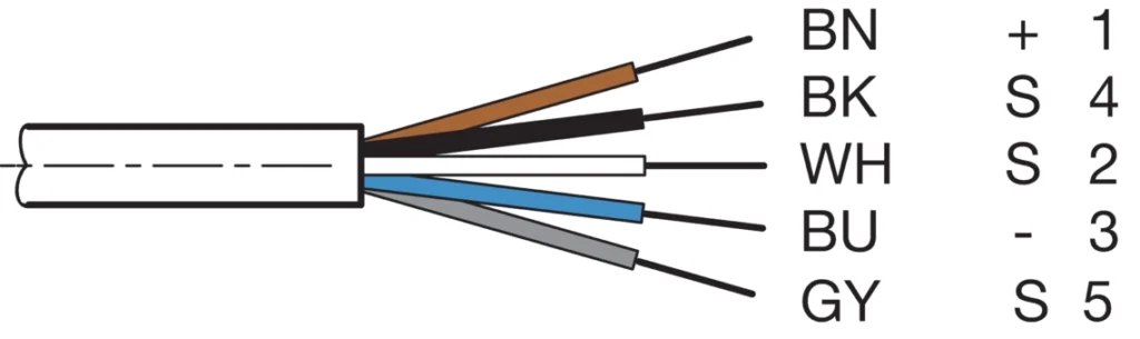 Connection cable VKHM-Z-2,5/5-SB Di-Soric