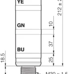Signaaltoren SBT-F-BGYR-R50-4S-B8 Di-Soric