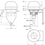 Signaallamp SBP-FK-R50D-1B-2M Di-Soric