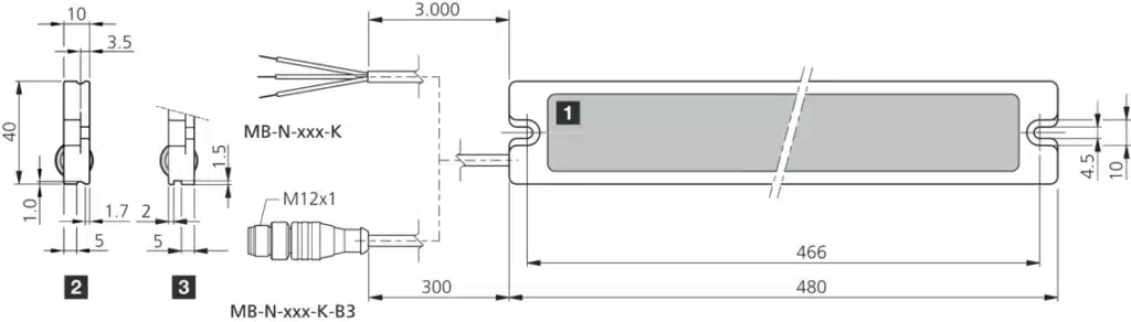 Machineverlichting MB-N-481-K Di-Soric