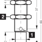 Inductieve sensoren DCC 12 M 08 PSK IBSL Di-Soric