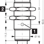 Inductieve sensor DCC 18 M 20 PSK IBSL Di-soric