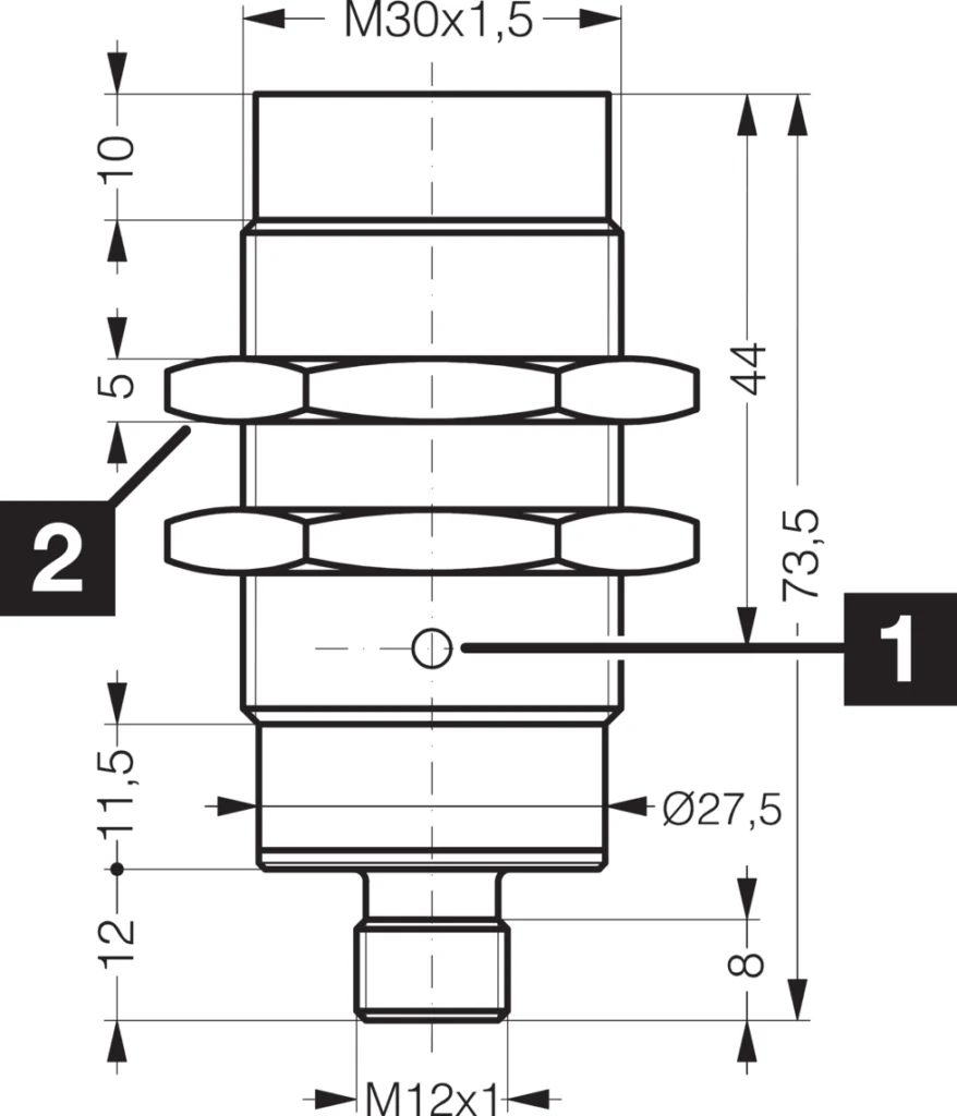 Inductieve sensoren DCC 30 M 40 PSK-IBSL Di-Soric