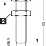 Inductieve sensoren DCC 08 M 03 PSK-TSL Di-soric