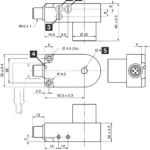 Type IRDB 4 PSOK-IB S, inductive wire break sensor.