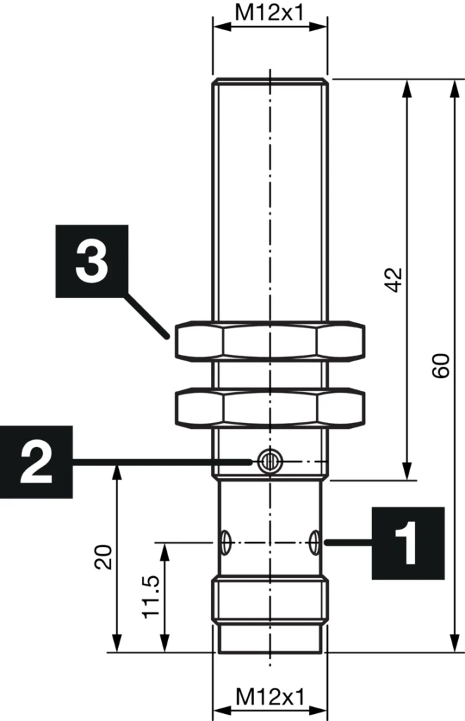 Capacitieve sensor KNS M12KM 4B G3-B3 Di-soric
