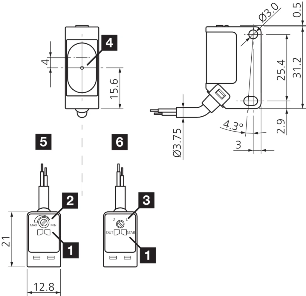 Tru-beam sensor OES 31 K 20000 P3-3 Di-Soric