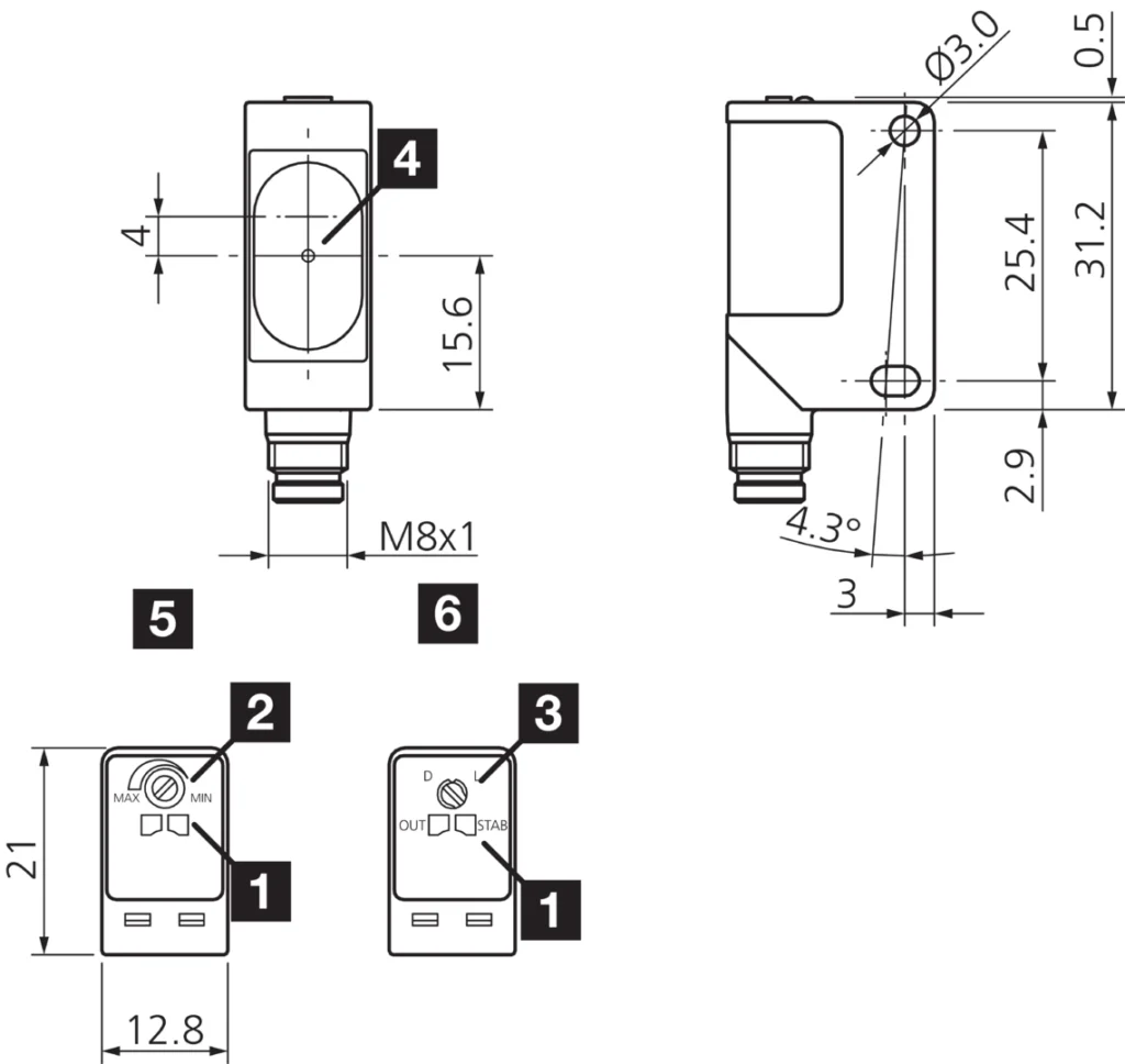 Tru-beam sensor OES 31 K 20000 P3-T4 Di-Soric