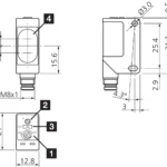 Retroreflectieve sensor OR 31 K 1500 P3-T4 Di-Soric