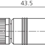 Connection cable VKHM-Z-2.5/8 I/O cable recht Di-Soric