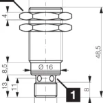 Inductieve sensoren Type DCCK 18 M 08B PSK-IBSL