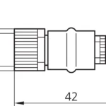 Connection adapter plug M8K4/M8S3 Di-|Soric