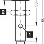 Inductieve sensoren DCC 08 M 04 PSK-TSL Di-Soric
