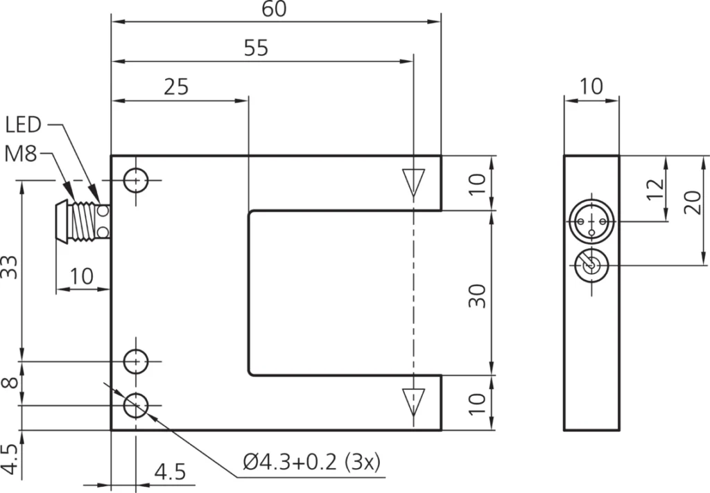 Vorksensor OGUFIX 031 P2K-TSSL Di-soric