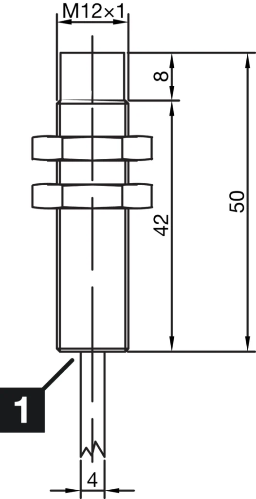 Inductieve sensor INS-M12-N04PS-2C Di-soric