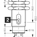 Diffuse reflectieve sensor ORV 18 M 2000 P2K-IBSL Di-Soric