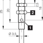 Inductieve sensor DCC 05 V 1.5 PSLK Di-Soric