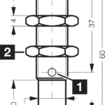 Inductieve sensoren DCC 12 M 10 PSK-IBSL Di-Soric