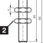 Inductieve sensoren DCC 08 M 03 PSLK Di-soric
