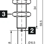 Capacitieve sensor KNS M8M 03N G3-T3 Di-Soric
