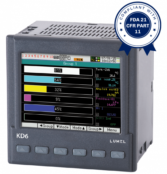 Schermrecorder KD6 44100M0 Lumel