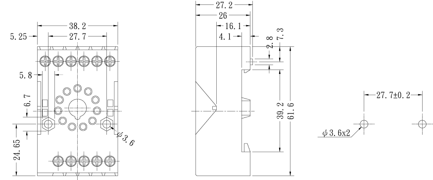 Relaisvoet PF-113BE Anly