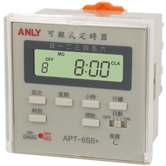 Tijdsrelais APT-6SB-Y 100-240V 7A Anly