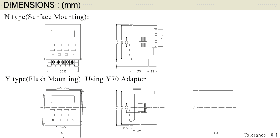 Tijdrelais APT-9S 100-240V Anly